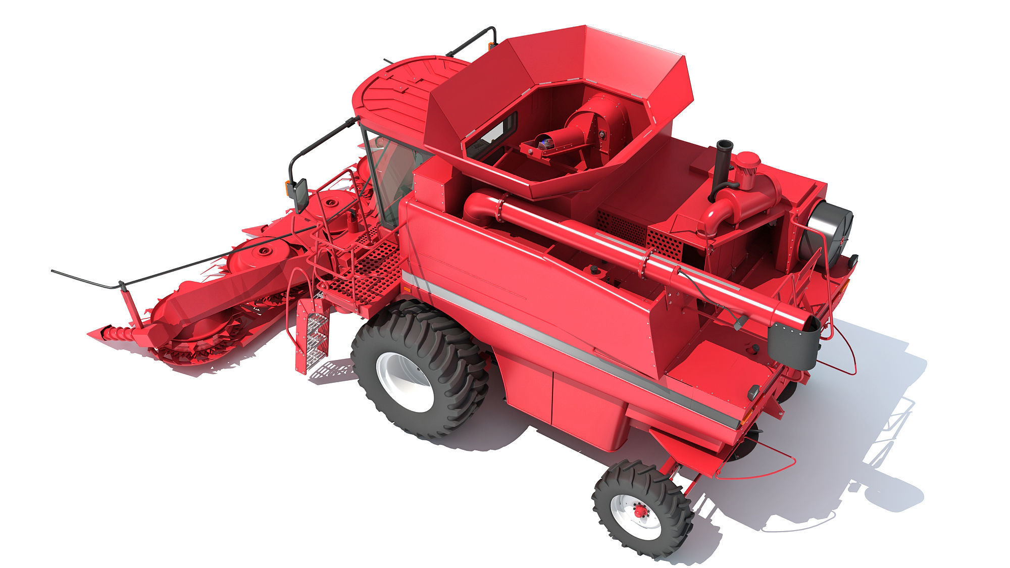 Combine Harvester 3D model_3