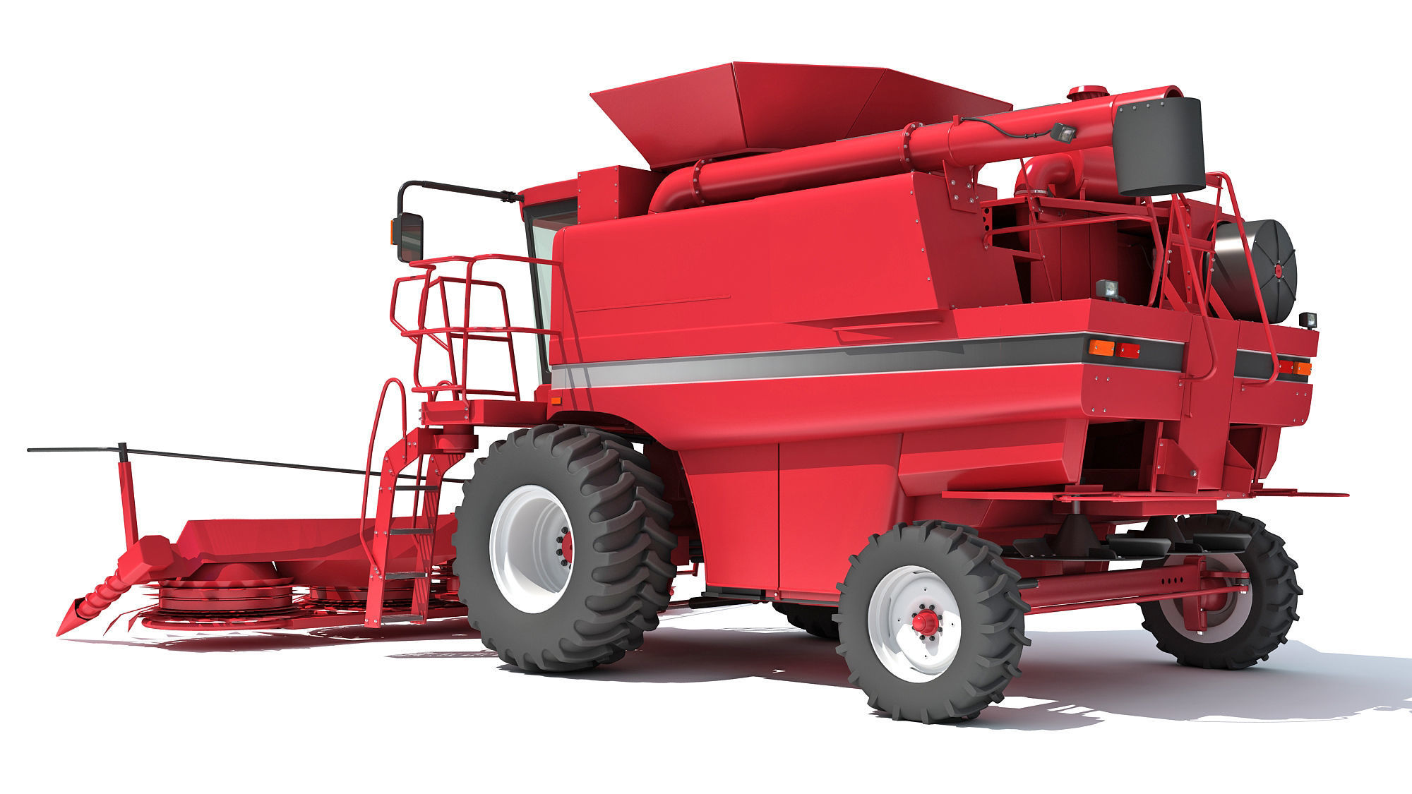 Combine Harvester 3D model_2