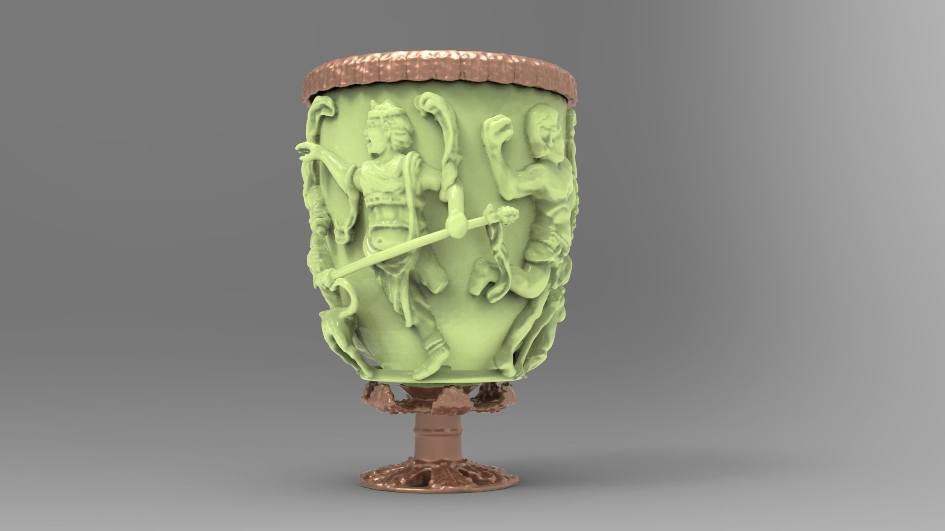 Lycurgus Cup - Roman cage cup 3D print model_1