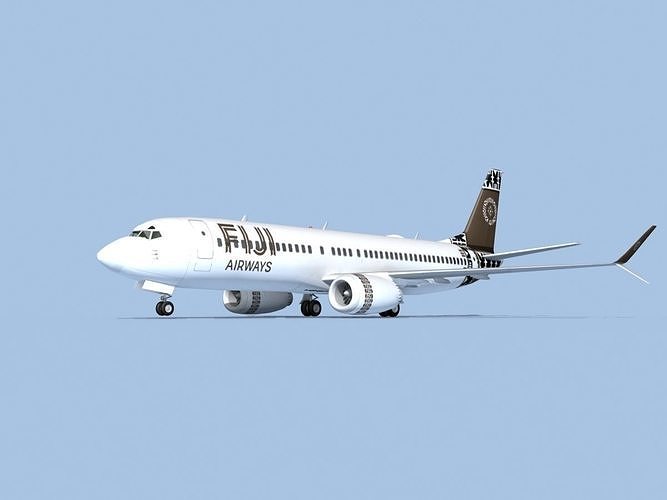 Boeing 737-800 Max Fiji Airways 3D model