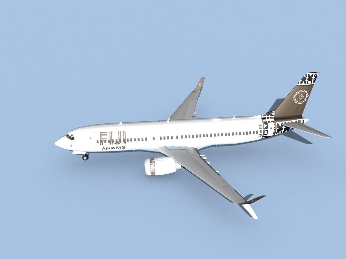 Boeing 737-800 Max Fiji Airways 3D model_10