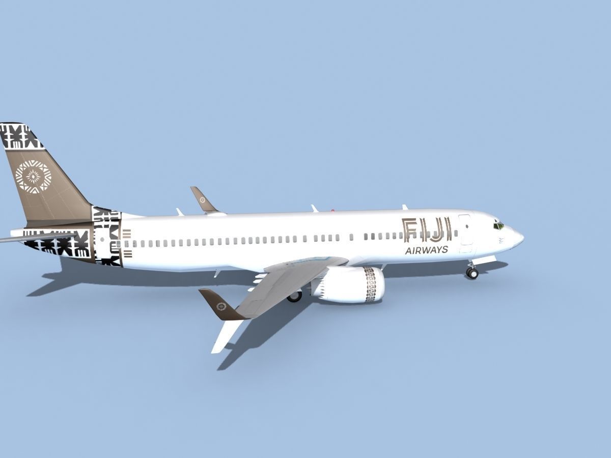 Boeing 737-800 Max Fiji Airways 3D model_4