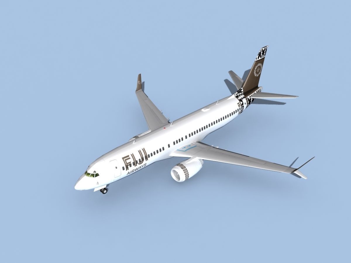 Boeing 737-800 Max Fiji Airways 3D model_9