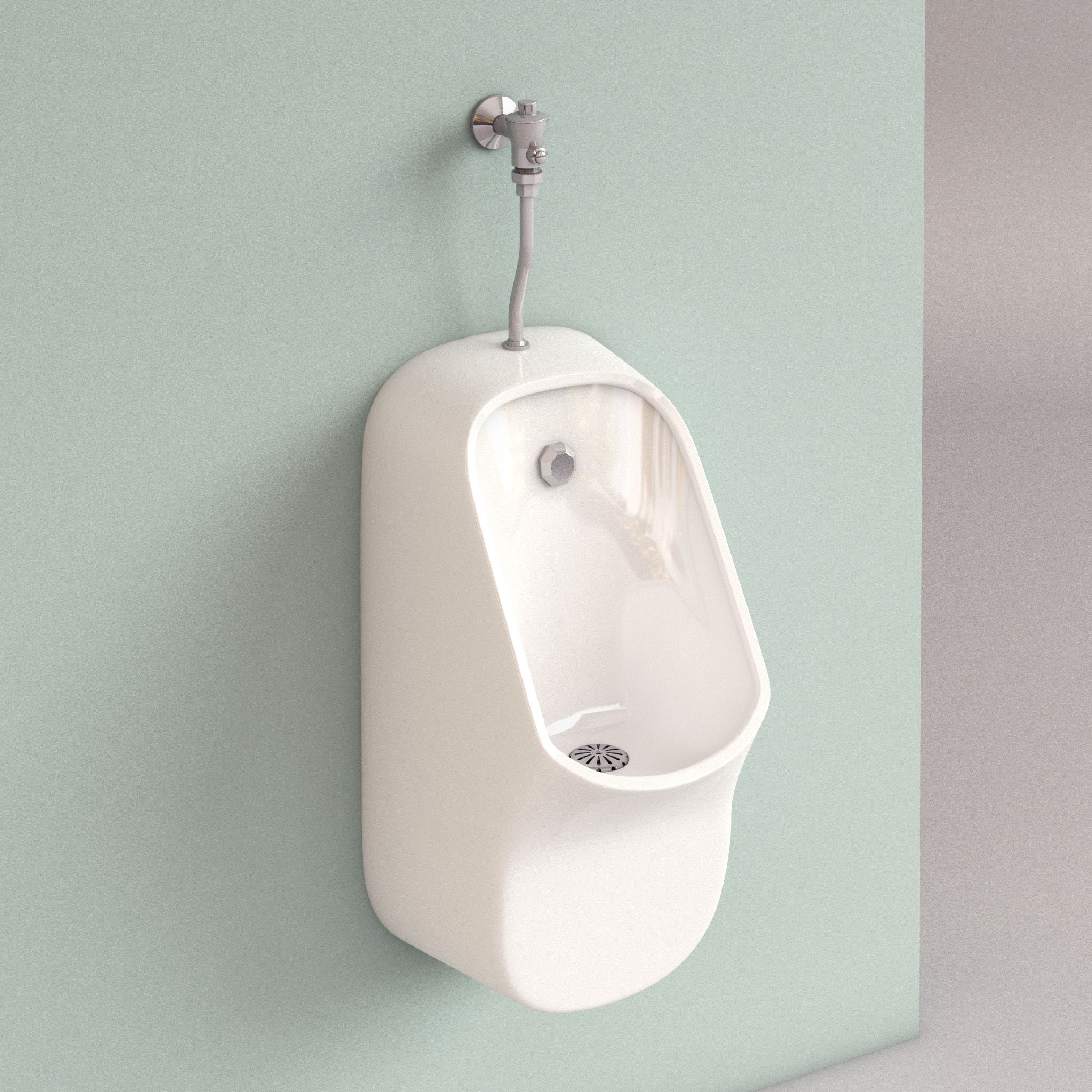 Vaal Sweetpea Urinal 3D model CGTrader
