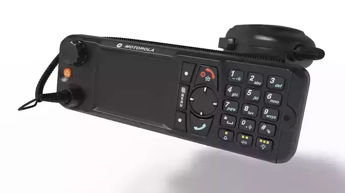 Radio Motorola MTM5400 Low-poly 3D model
