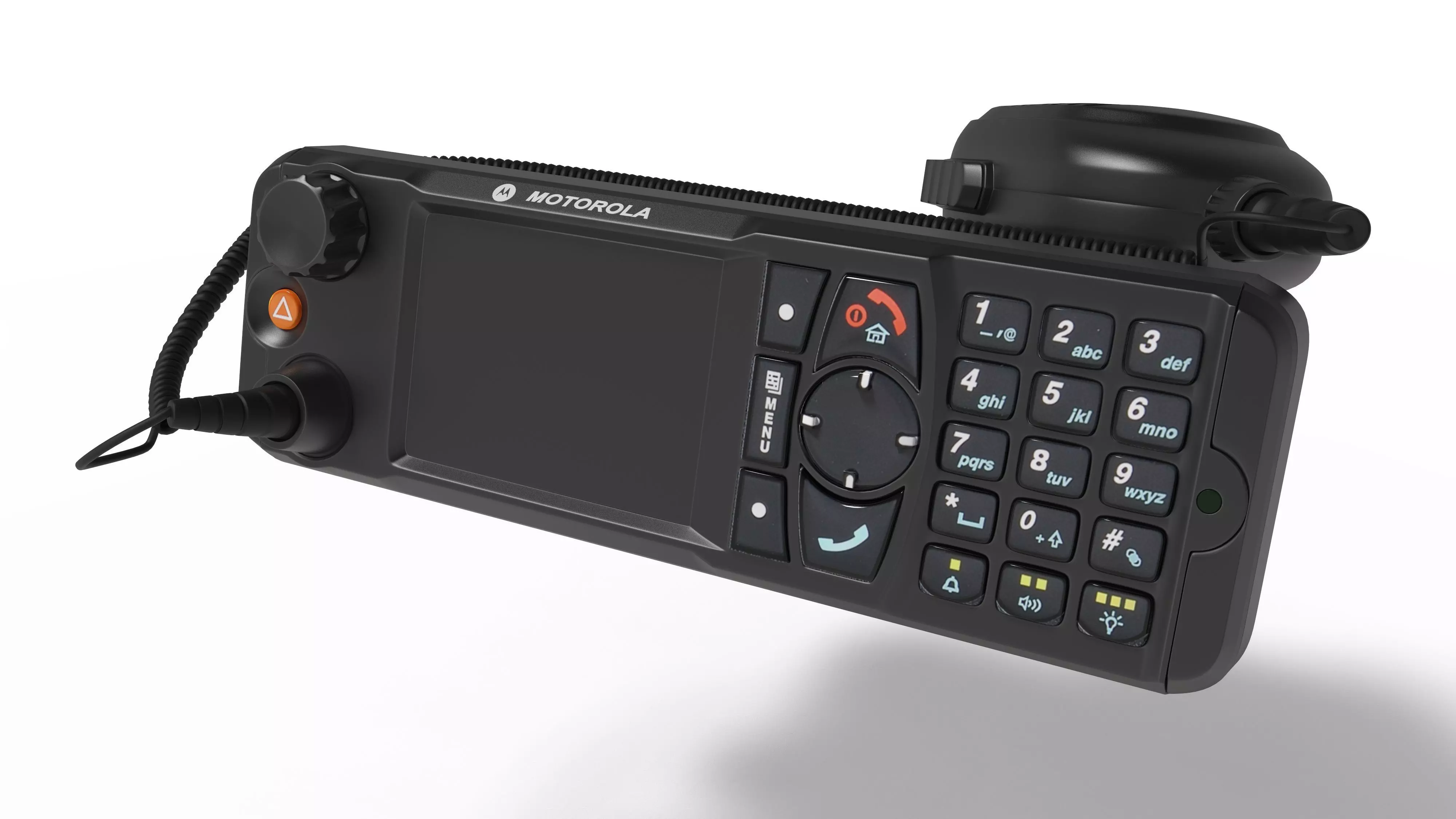 Radio Motorola MTM5400 Low-poly 3D model_0