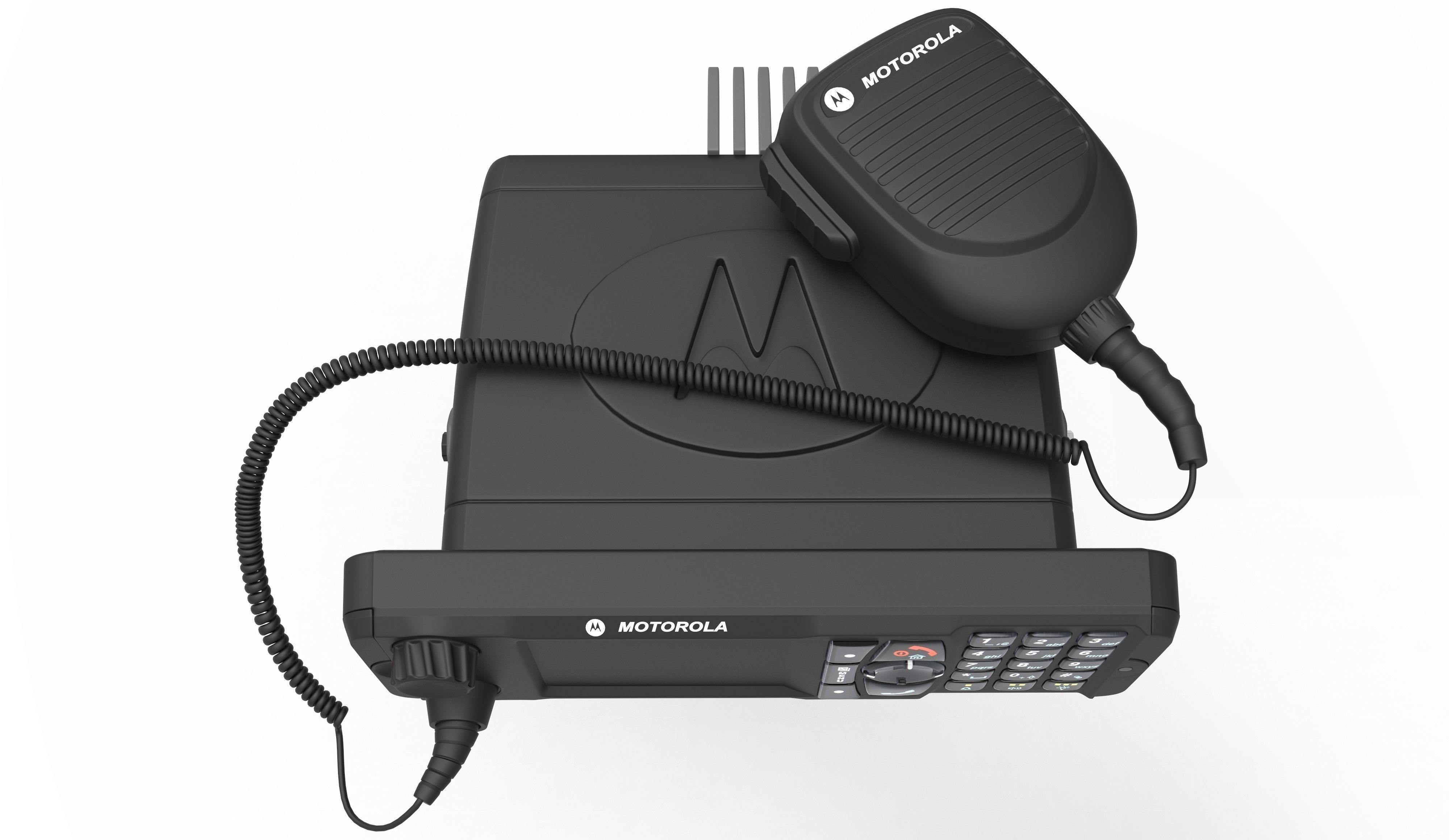 Radio Motorola MTM5400 Low-poly 3D model_2