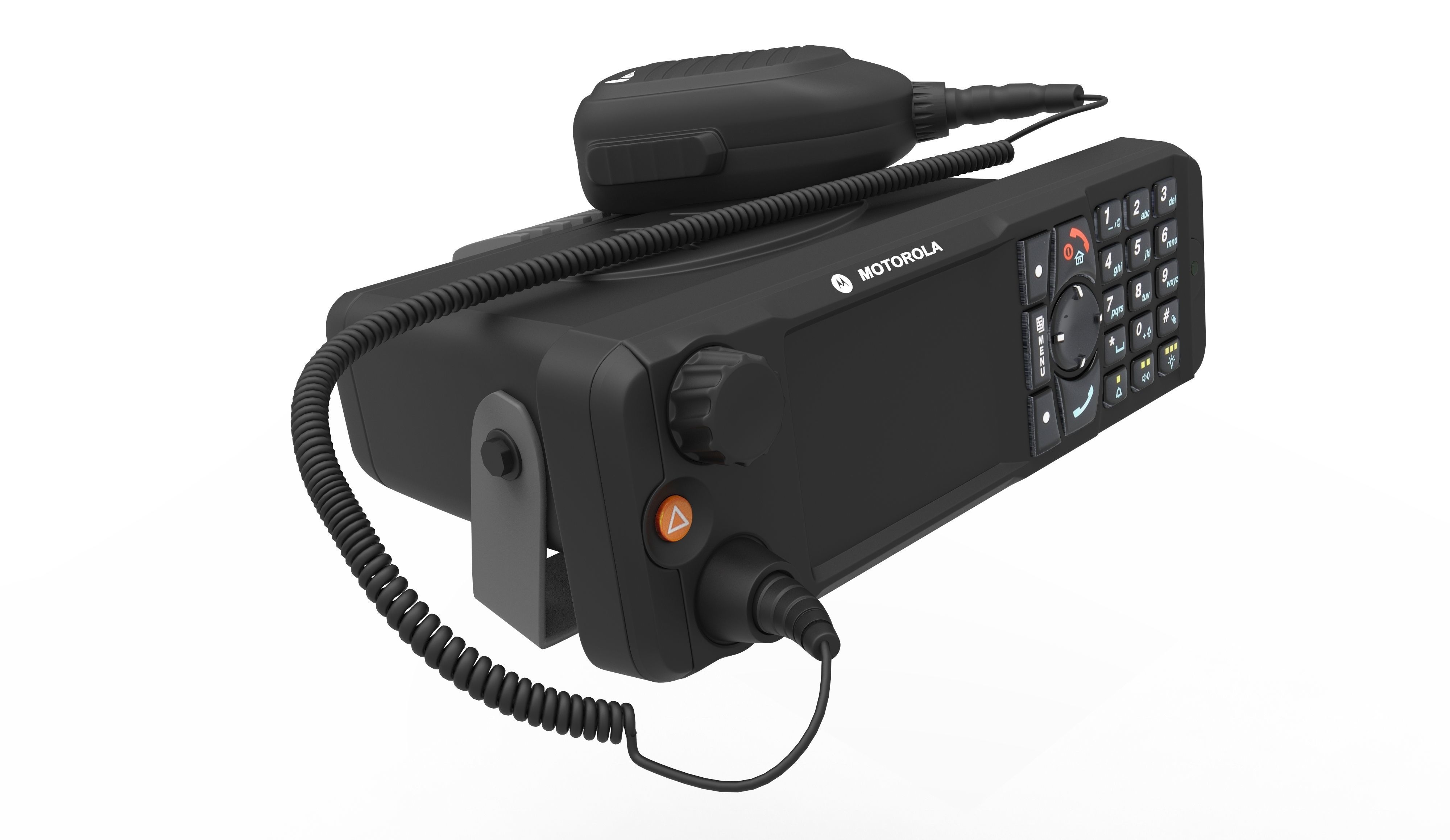 Radio Motorola MTM5400 Low-poly 3D model_1