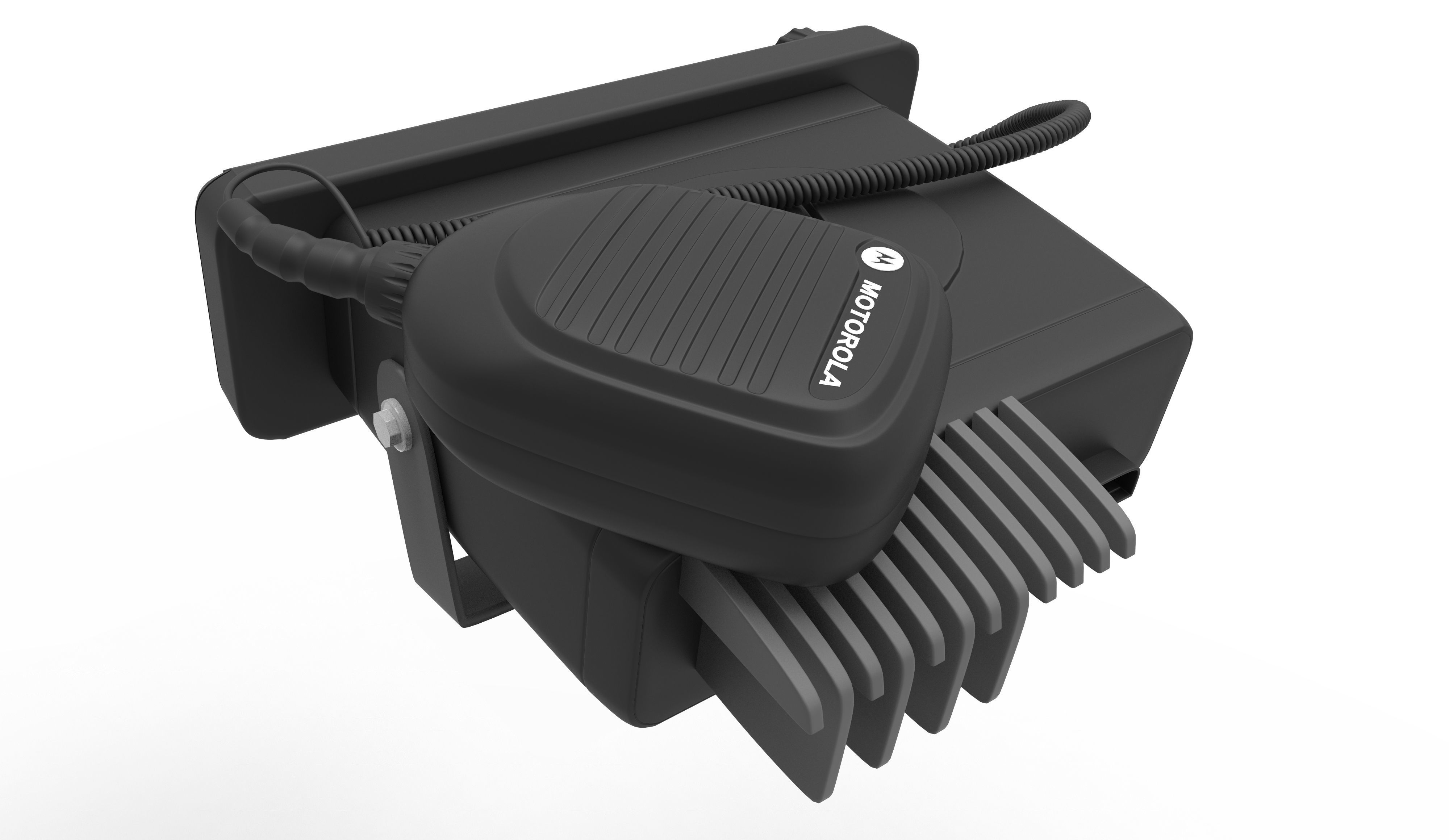 Radio Motorola MTM5400 Low-poly 3D model_3