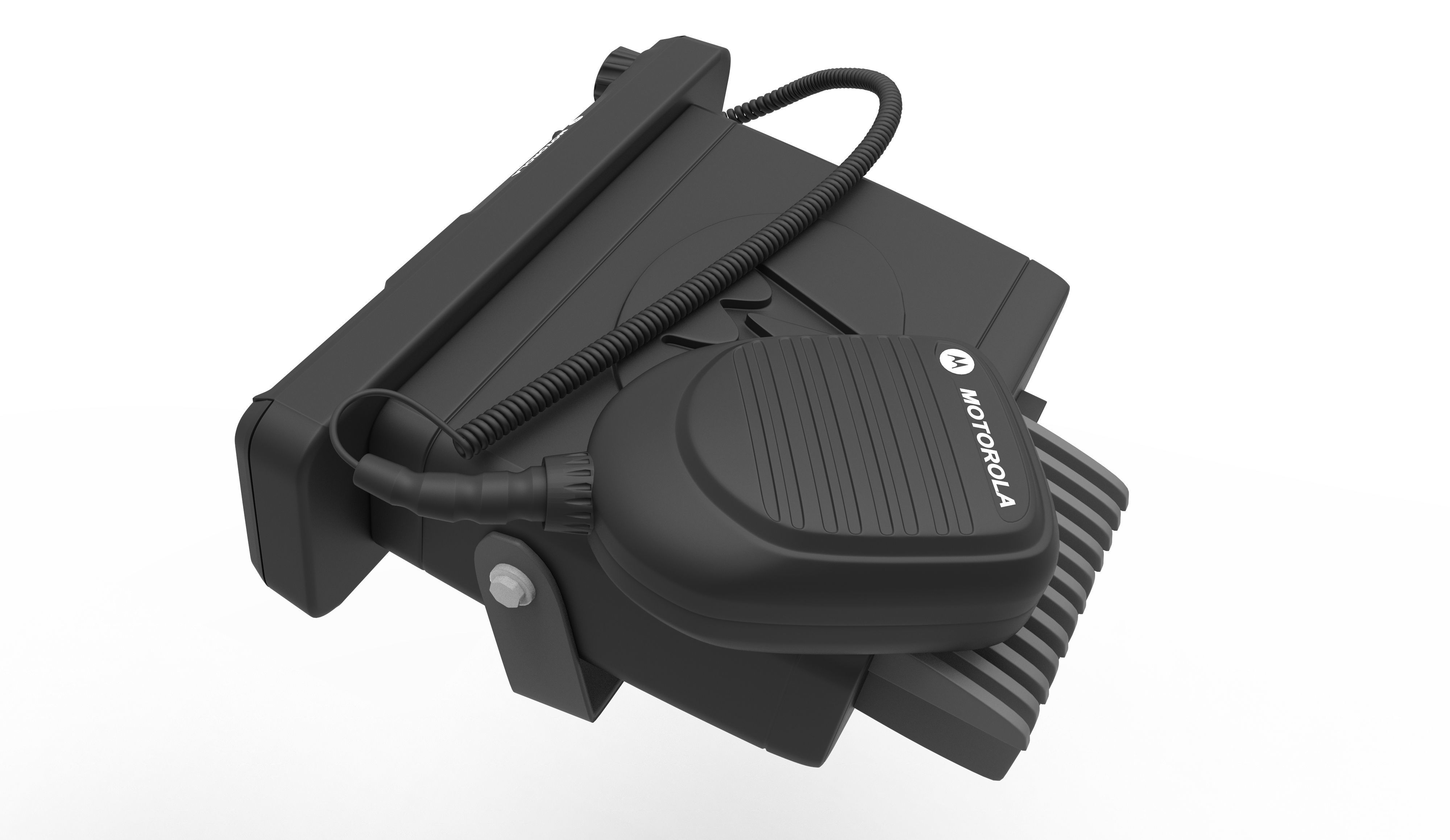 Radio Motorola MTM5400 Low-poly 3D model_4