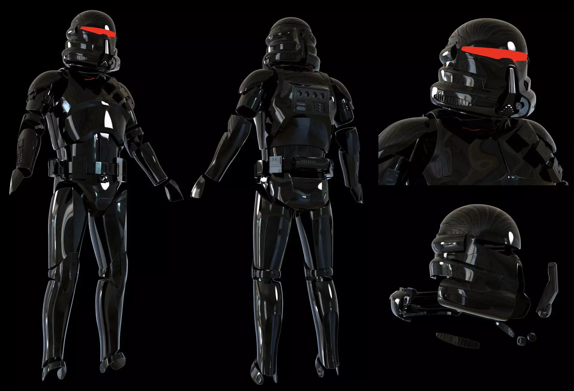 Purge Trooper Armor 3D print model_0