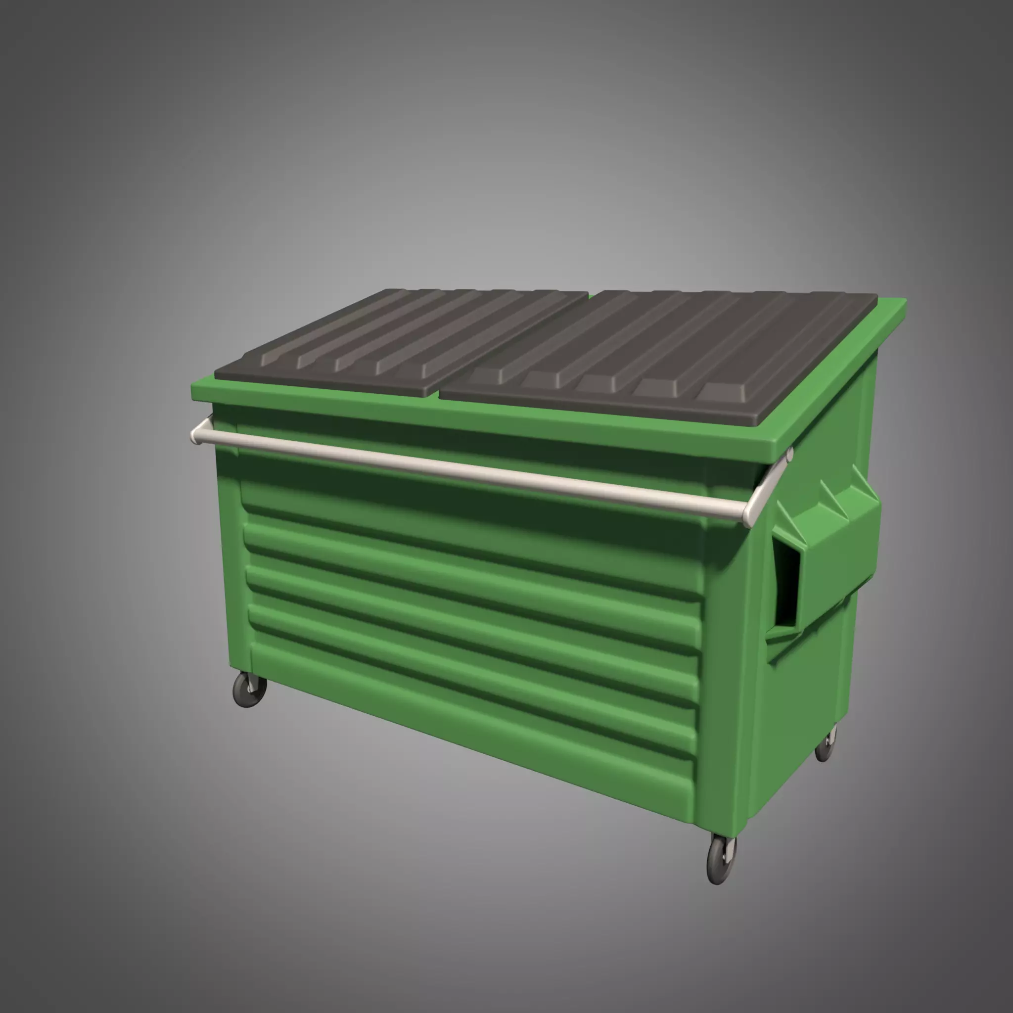 Dumpster 3D Model recycling bin 3D model_0