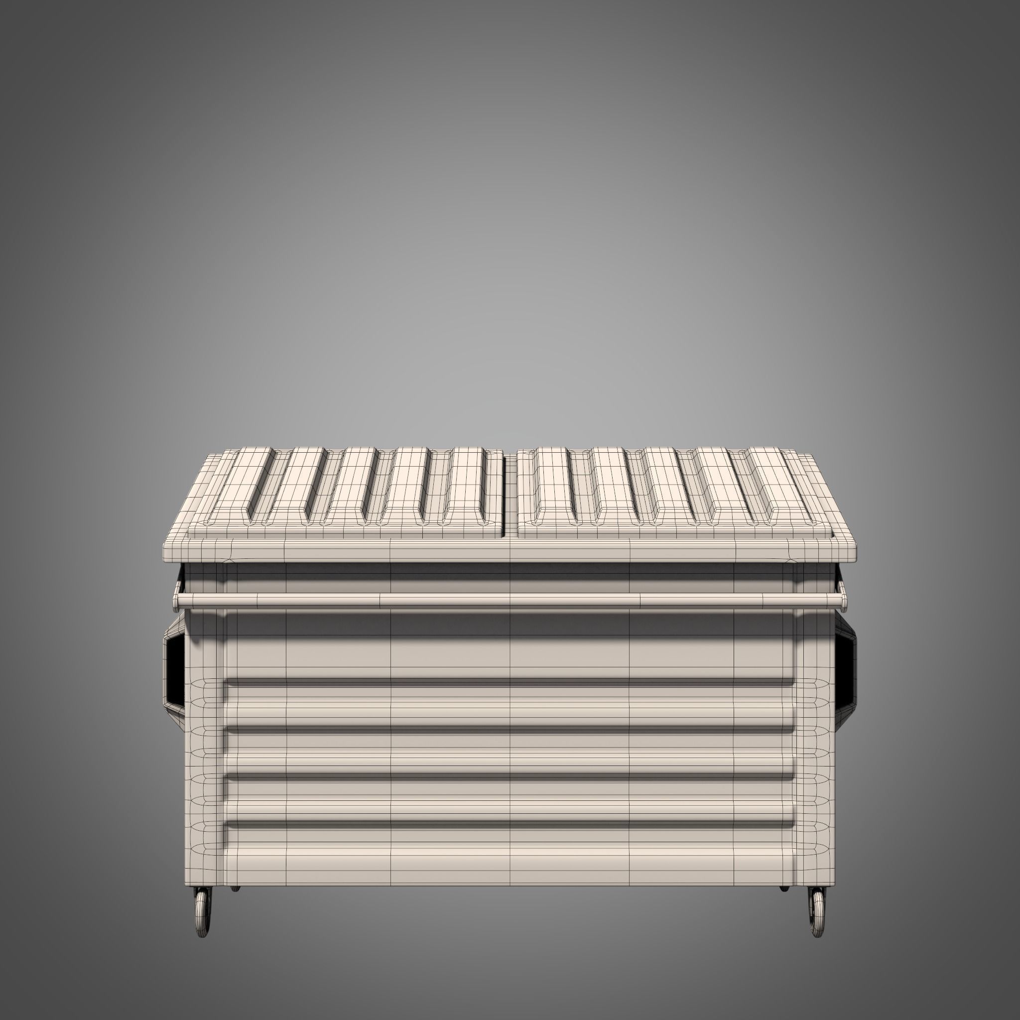 Dumpster 3D Model recycling bin 3D model_9