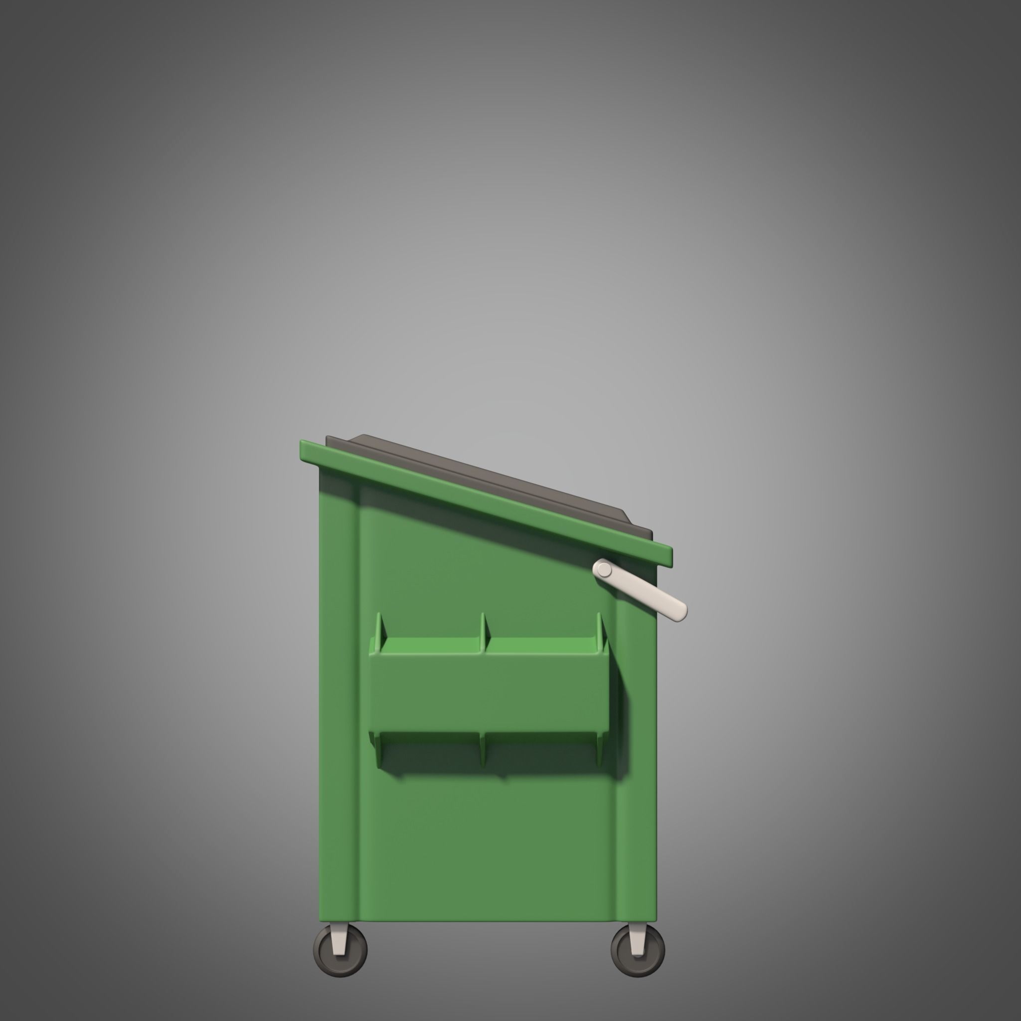 Dumpster 3D Model recycling bin 3D model_4