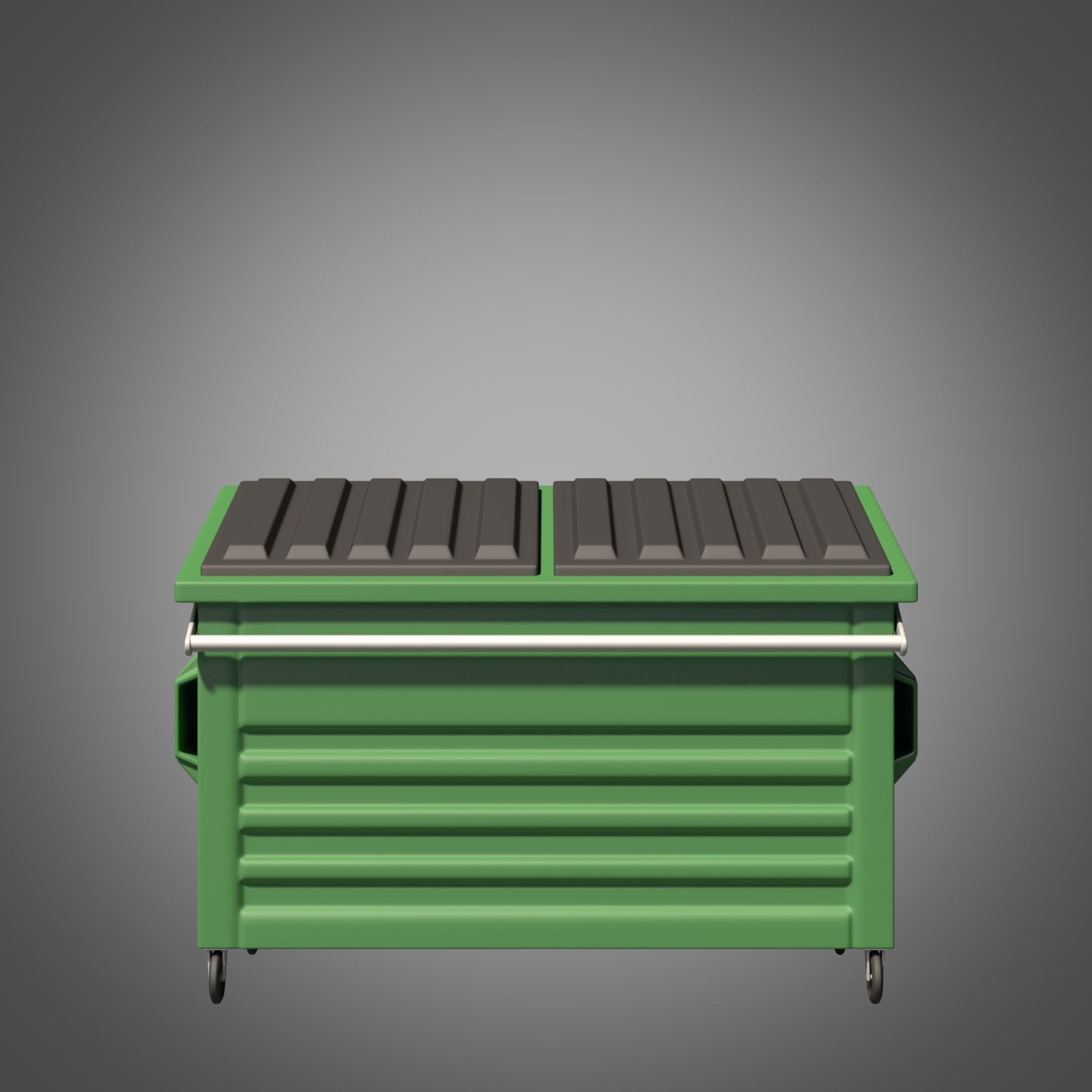 Dumpster 3D Model recycling bin 3D model_1