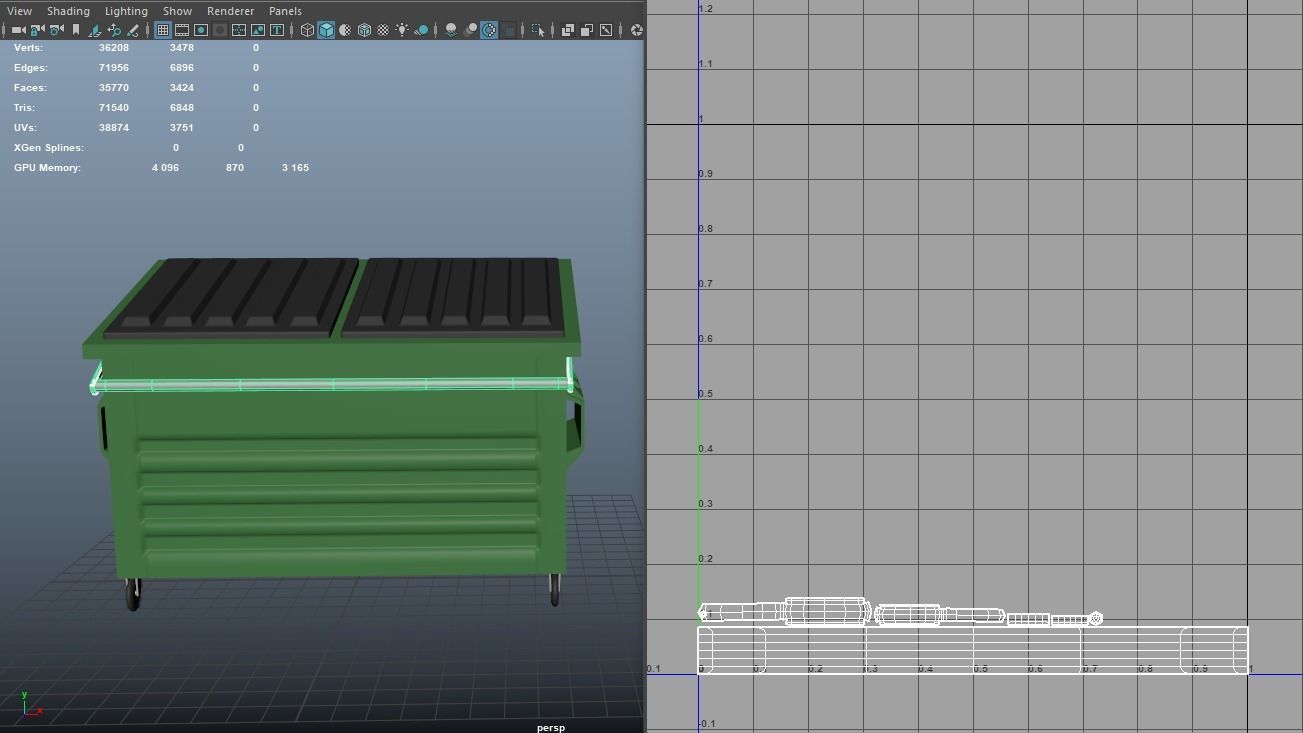 Dumpster 3D Model recycling bin 3D model_15