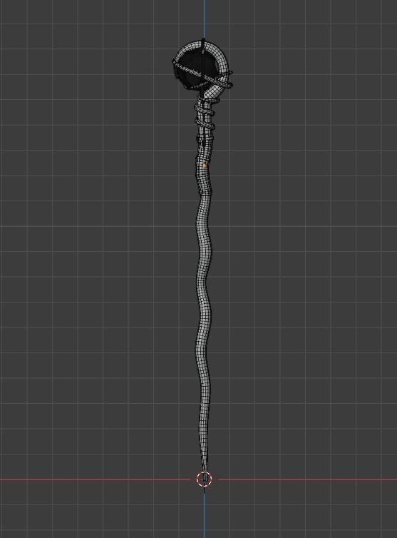 Legendary Magical Staff 3D model_3