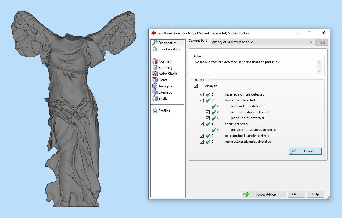Victrory of Samothrace 3D print model_2