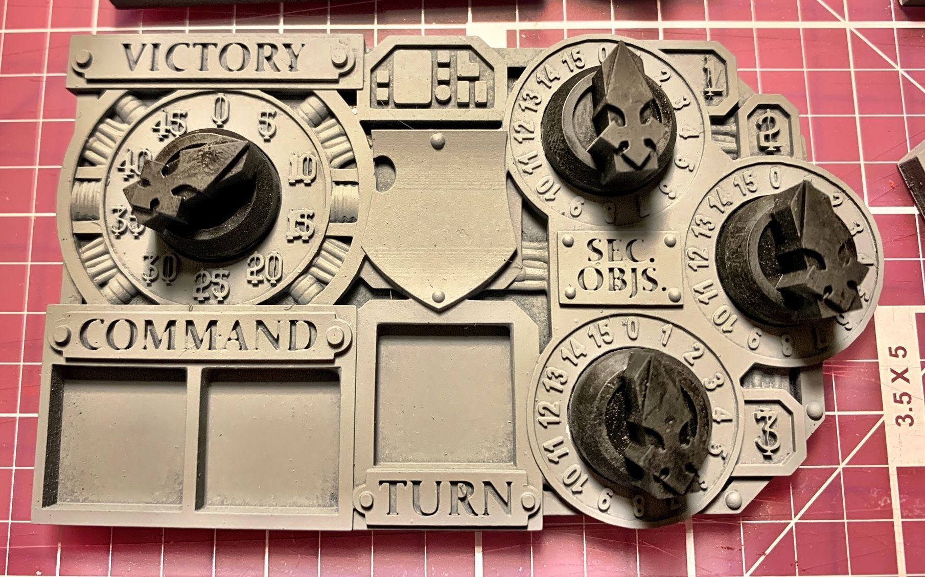 Giant Mecha Knights Warhammer themed game tracker 3D model 3D printable