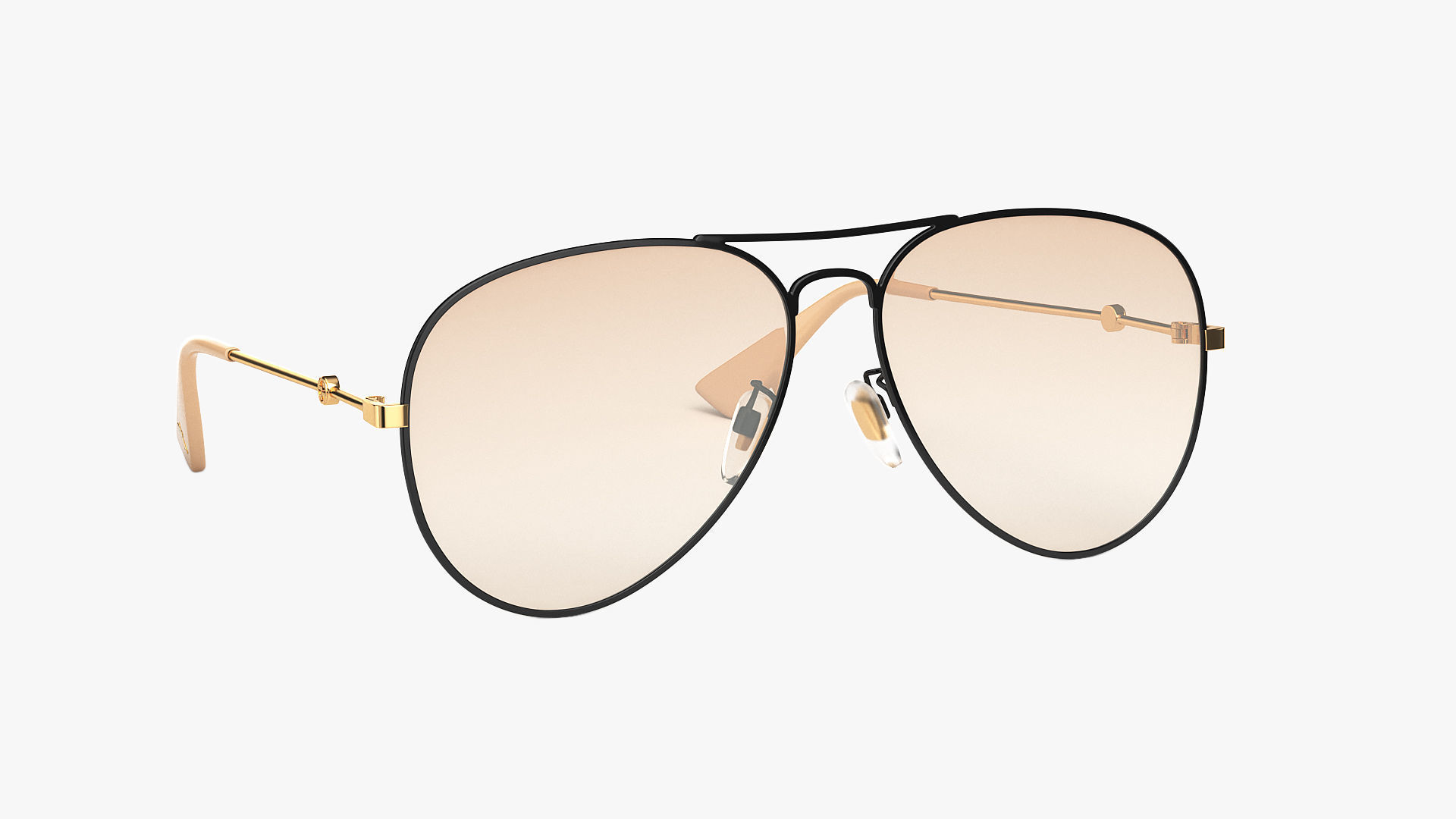 Aviator Sunglasses 3D model_1