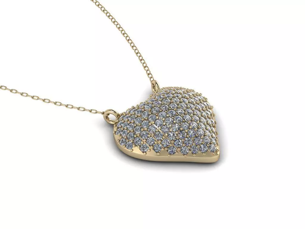 Jewelry Heart Pendant 3D print model