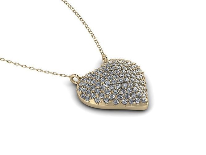 Jewelry Heart Pendant 3D print model