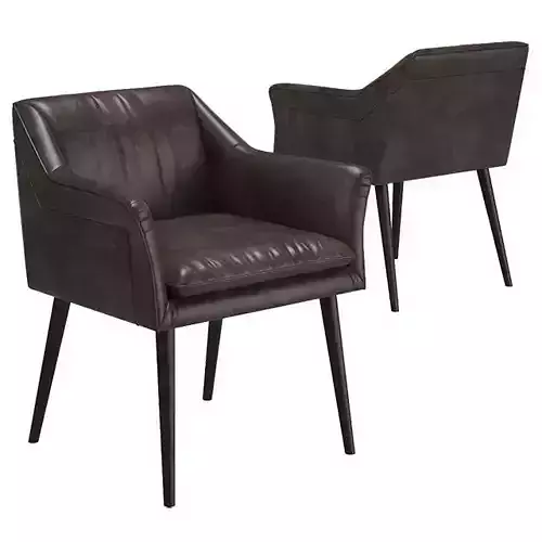 KARE Chair with Armrest Diner Brown