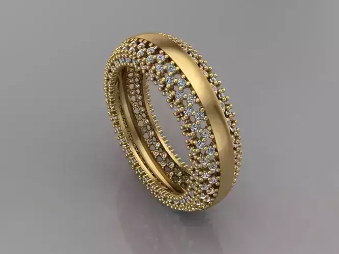 GC GOLD T133- Diamond solitarie gold ring 