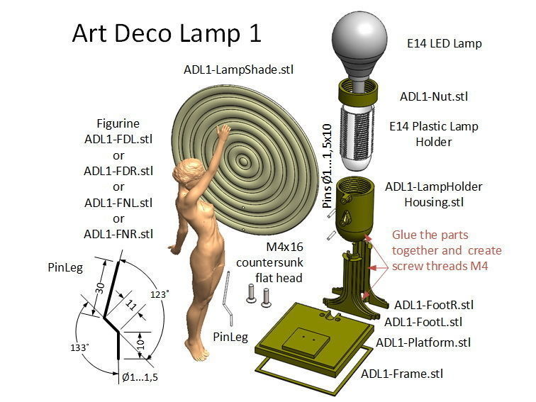 Art Deco Lamp 1 3D print model_18