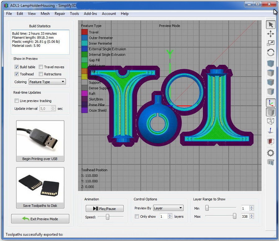 Art Deco Lamp 1 3D print model_14