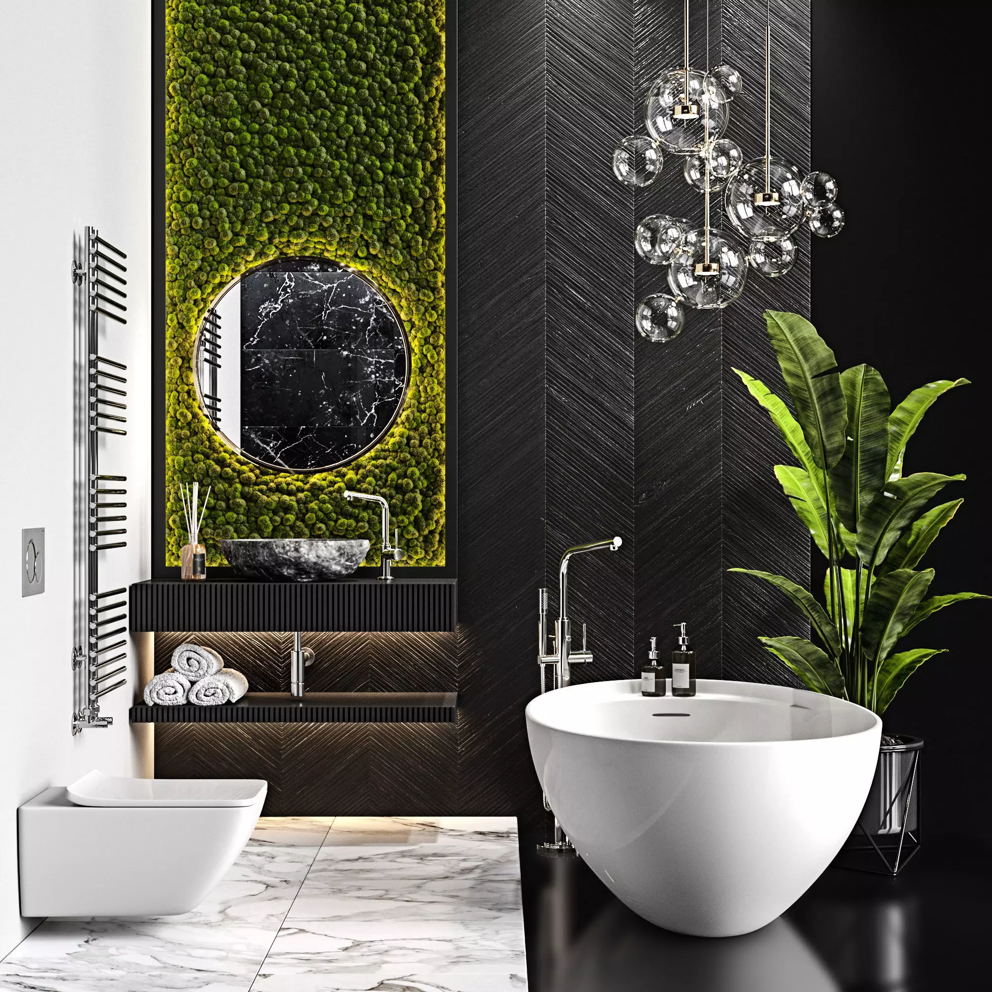 Bathroom Set 2 3D model_0