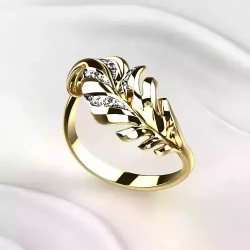 Gold Leaf Ring