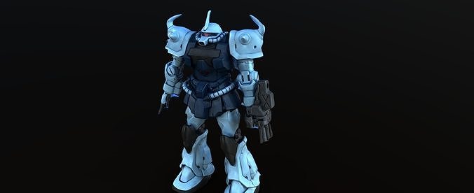 Mobile Suit Gundam Gunpla Gouf 3D scan Free 3D model