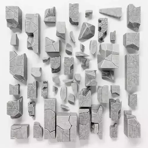 Stone splinter decoration n1 