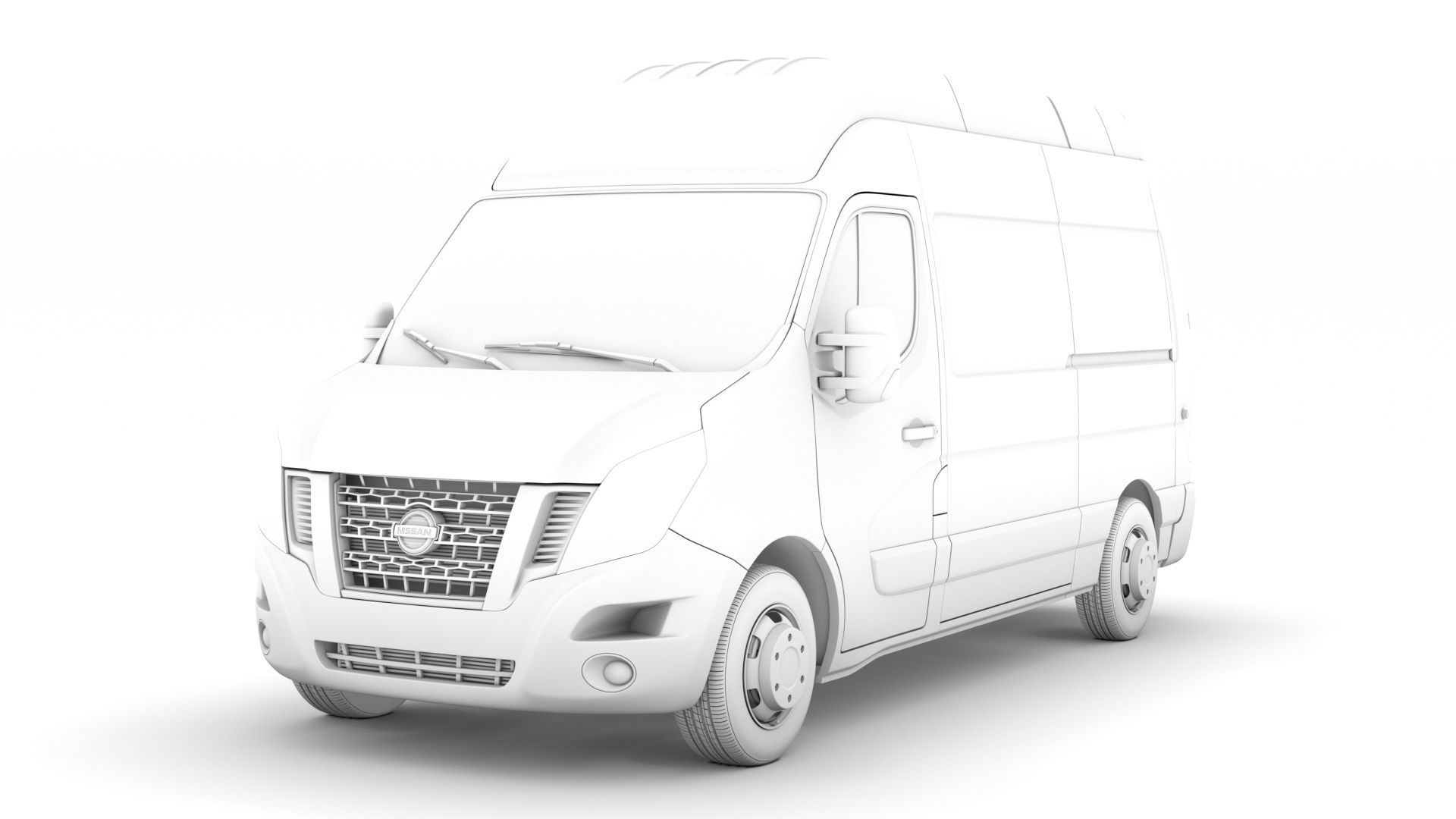 Nissan NV 400 L2H3 Van 2020 3D model_22