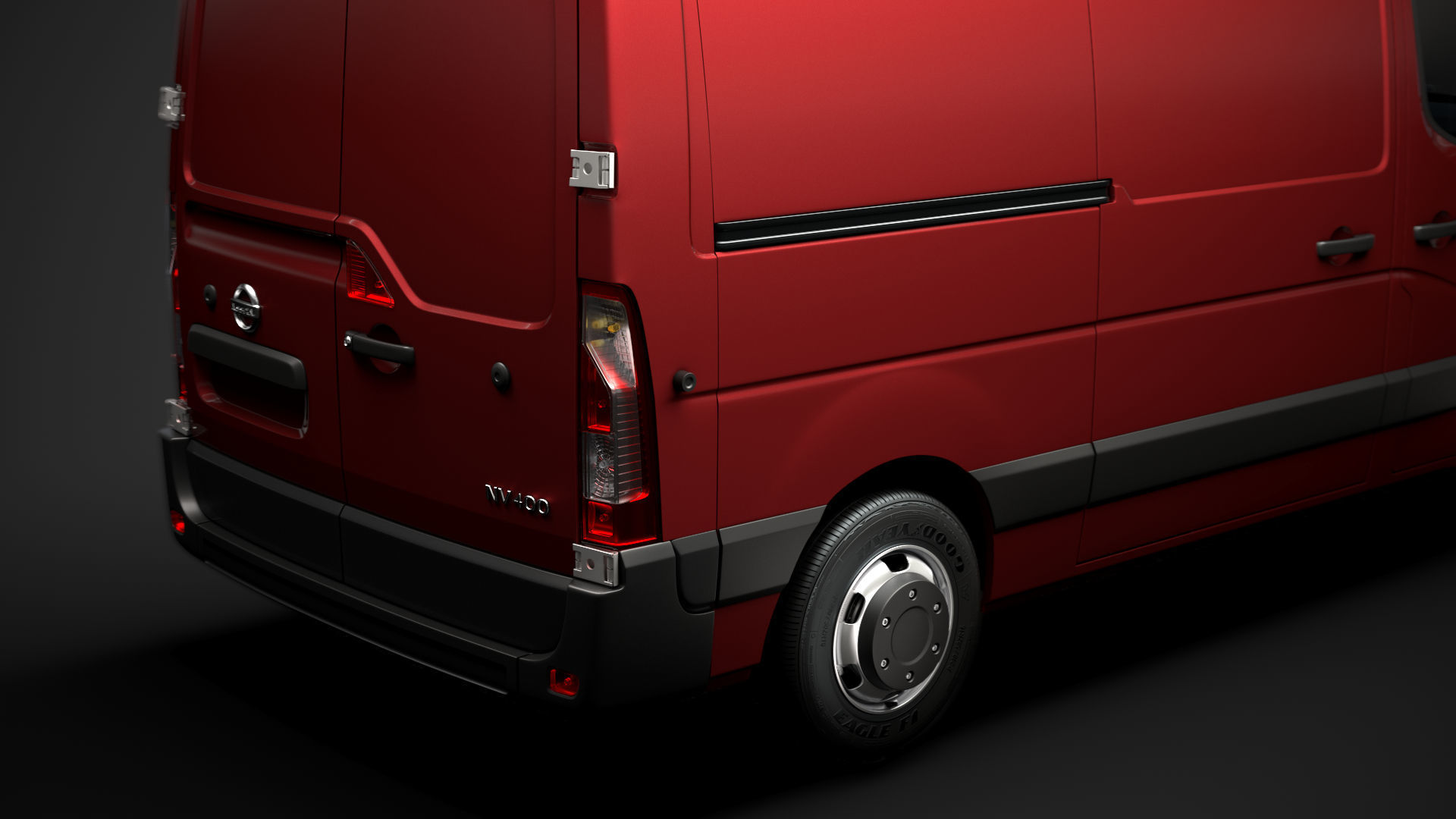 Nissan NV 400 L2H3 Van 2020 3D model_10