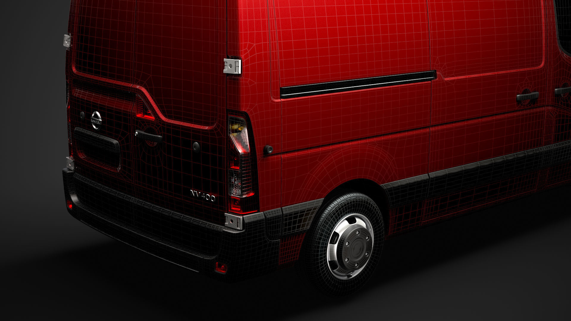 Nissan NV 400 L2H3 Van 2020 3D model_38