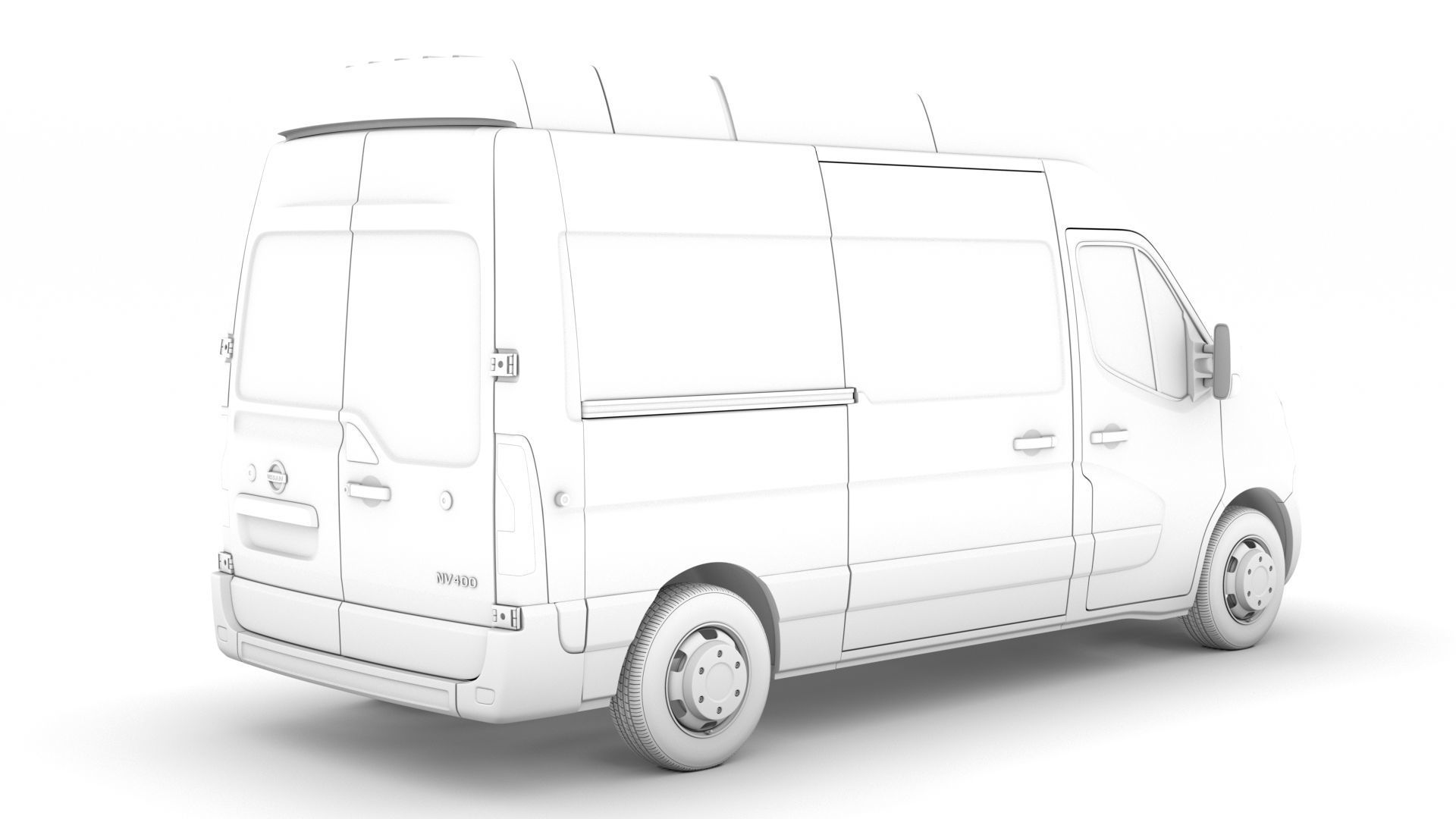 Nissan NV 400 L2H3 Van 2020 3D model_16