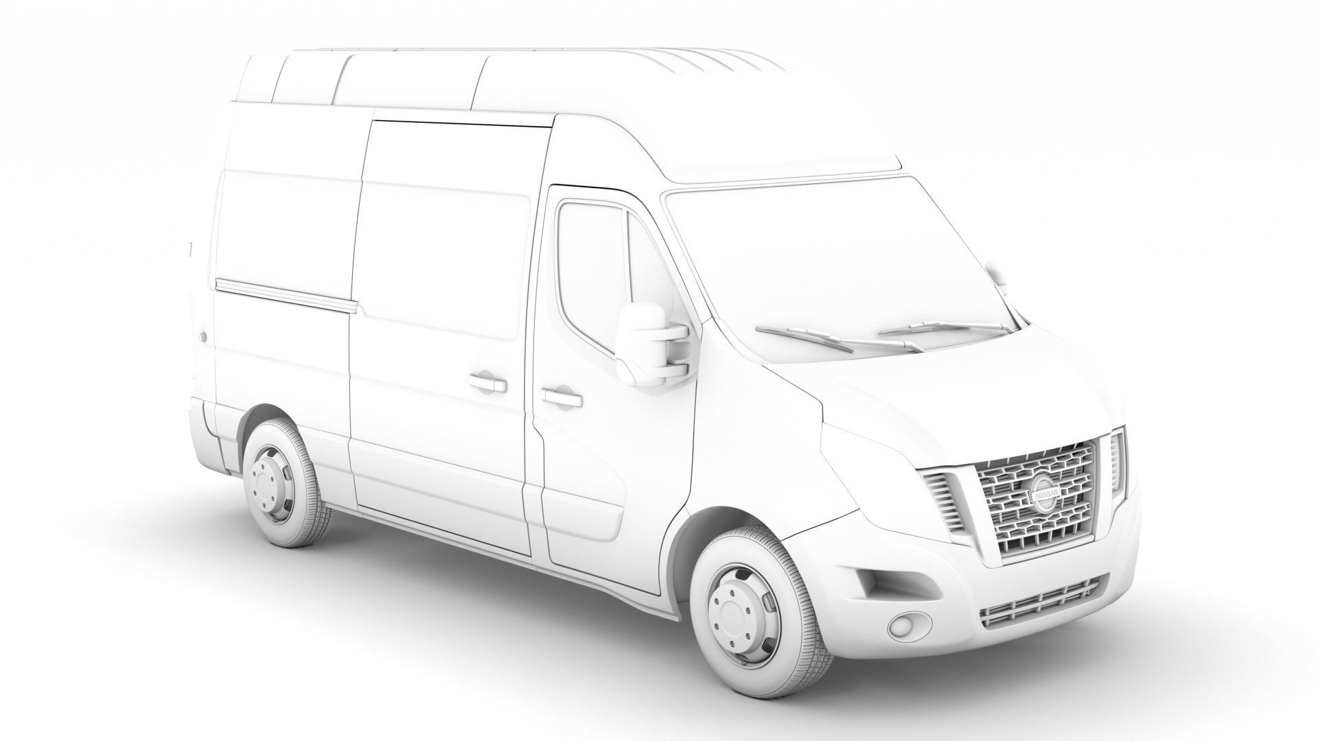 Nissan NV 400 L2H3 Van 2020 3D model_14
