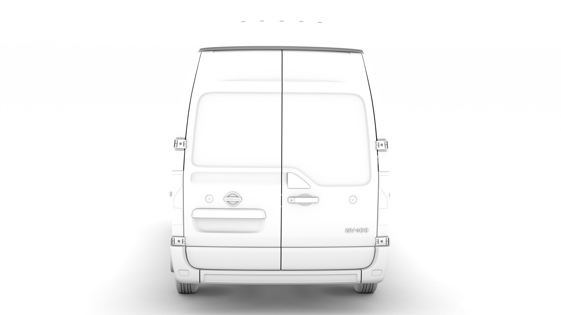 Nissan NV 400 L2H3 Van 2020 3D model_27