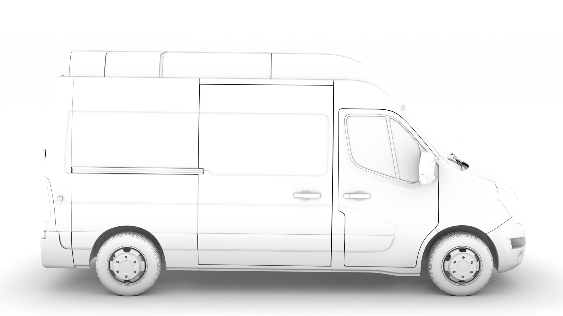 Nissan NV 400 L2H3 Van 2020 3D model_15