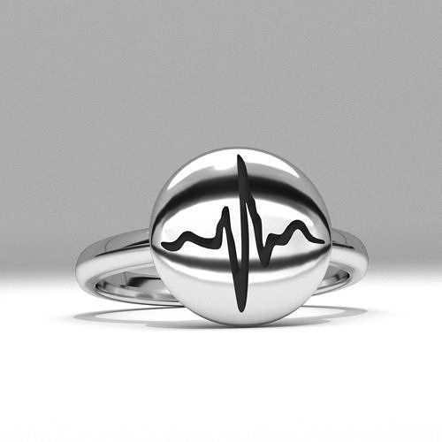new fashion round pulse jewelry ring printable 3D print model