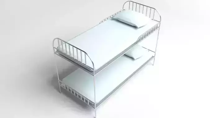 Bunked Bed 3D model