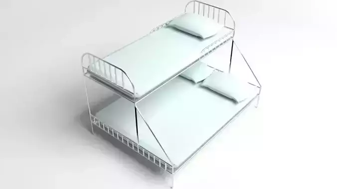 Double Decker Bed 3D model