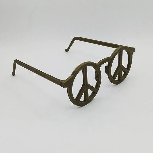 Peaceglasses peace sign glasses 3D model