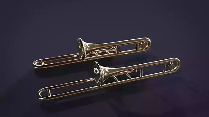 Instrument - Trombonne 3D model