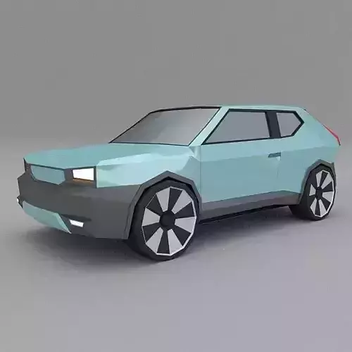Suv lowpoly concept Low-poly 3D model