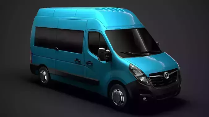 Vauxhall Movano L2H3 Minibus 2020 3D model