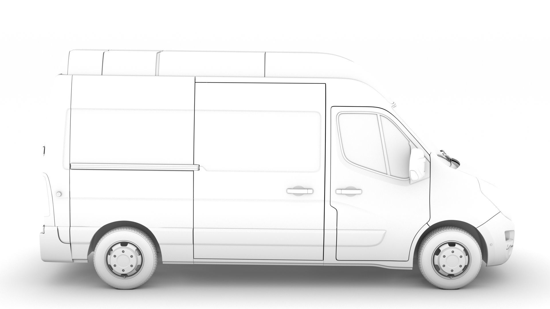 Vauxhall Movano L2H3 Van 2020 3D model_9