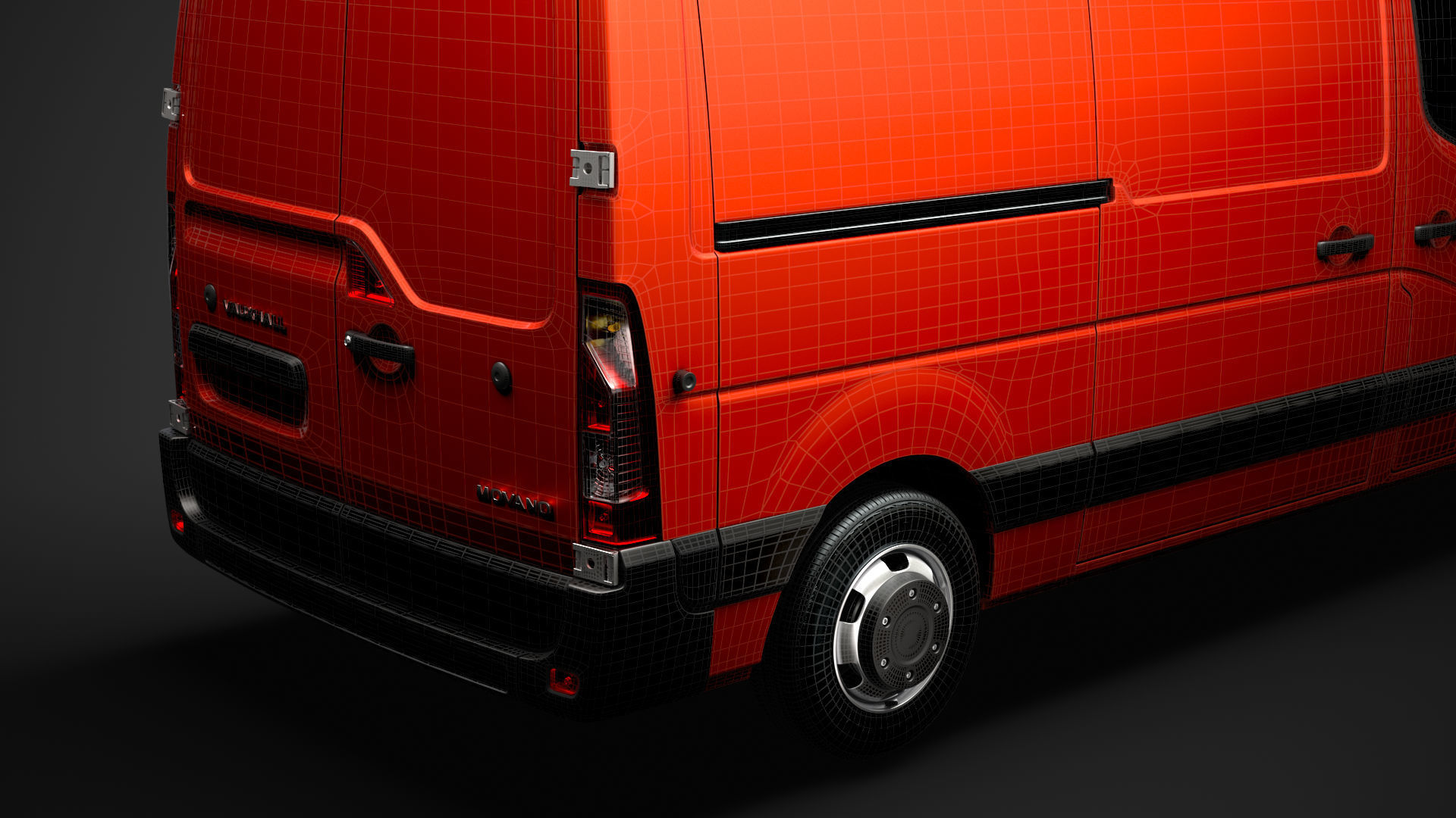 Vauxhall Movano L2H3 Van 2020 3D model_32